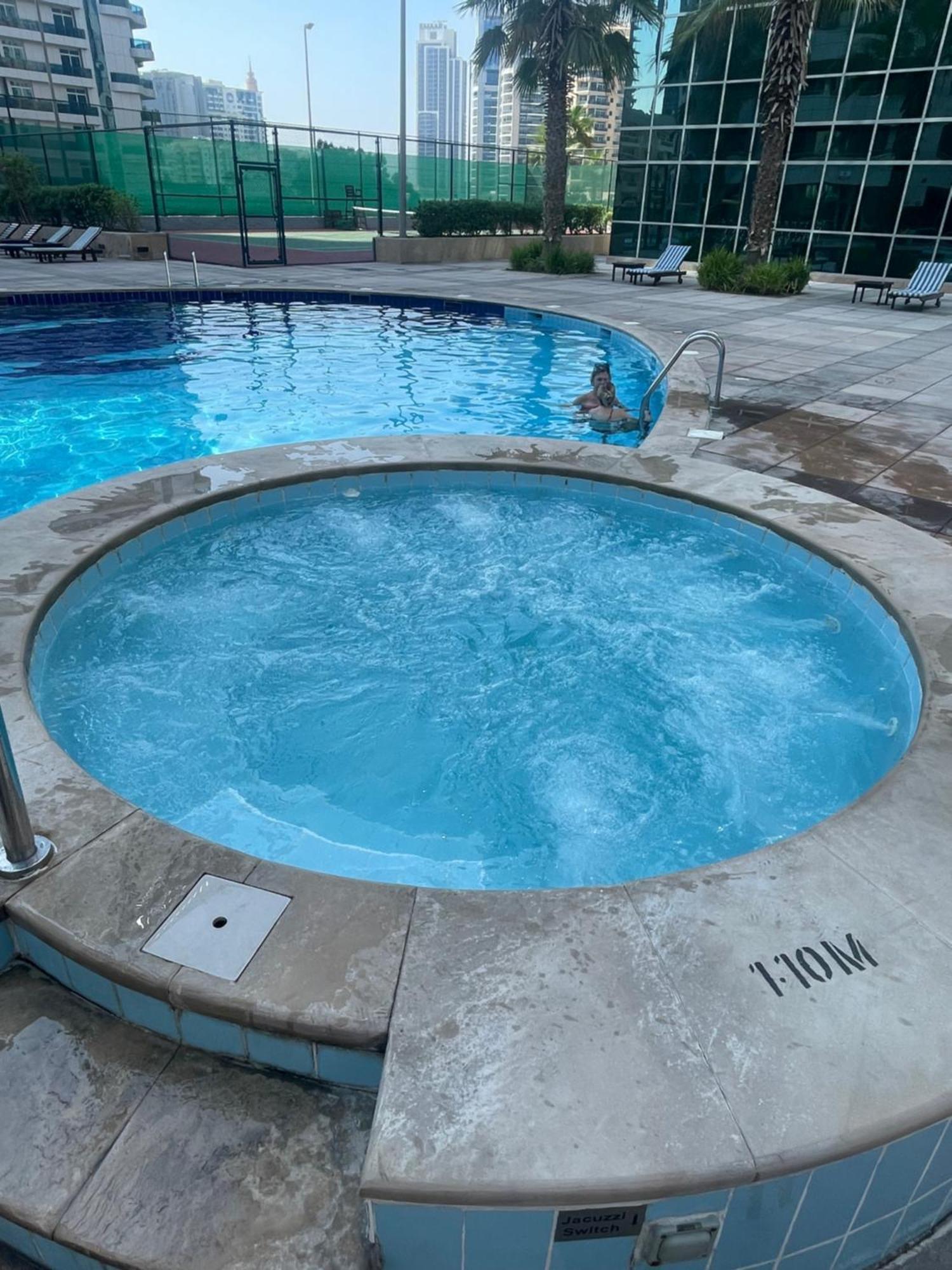 Marina View With Pool, Gym, Tennis Court, 5 Mins To Beach Dubai Exterior photo